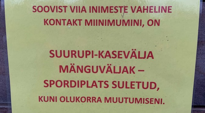 Kasevälja mänguväljak-spordiplats ajutiselt suletud (tänaseks avatud jälle!)